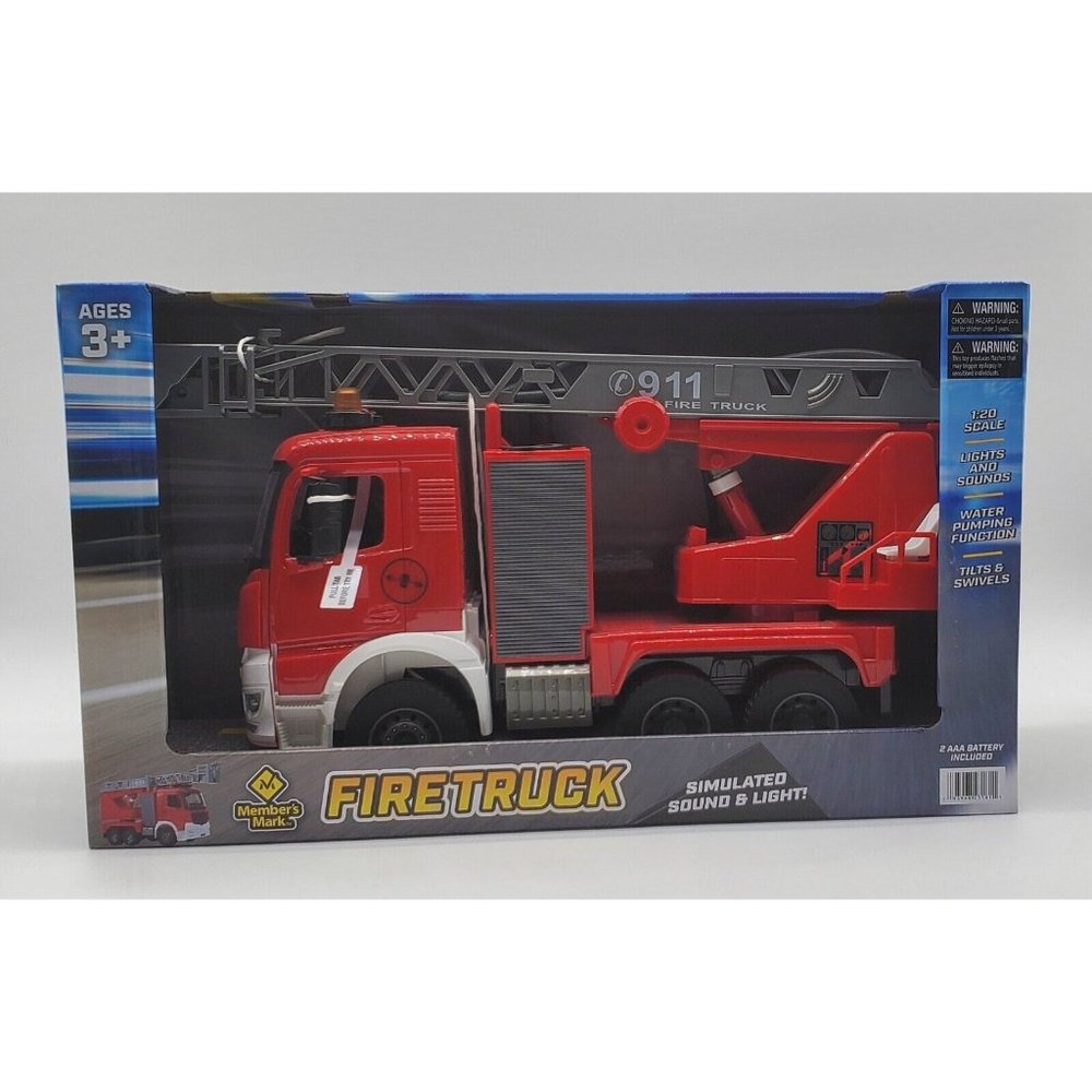 Member's Mark 1:20 Scale Fire Truck, Batteries Included, Lights & Sounds